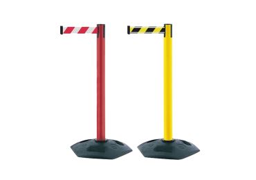 Mobiler Absperrpfosten Heavy Duty – selbstaufwickelndes Band 2,3 | 3,65 m, Standard gemäß RAL-Farben Mobiler Absperrpfosten Heavy Duty – selbstaufwickelndes Band 2,3 | 3,65 m, Standard gemäß RAL-Farben
